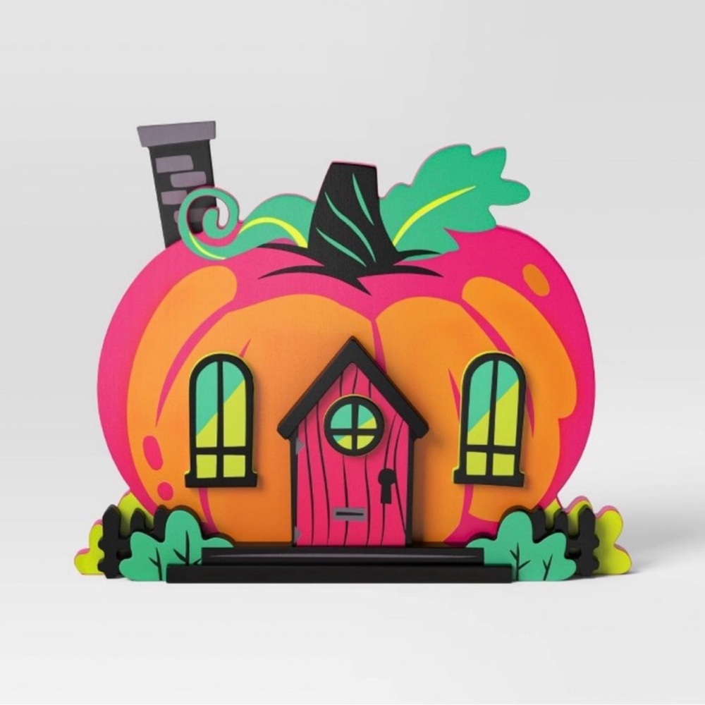 Target Hyde & EEK! Halloween Pink & Orange Pumpkin House Decoration